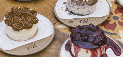 Poá Cheesecake e Bubble Tea